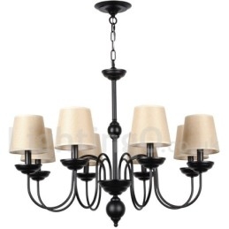 Lampadario in stile rustico retrò contemporaneo a 8 luci