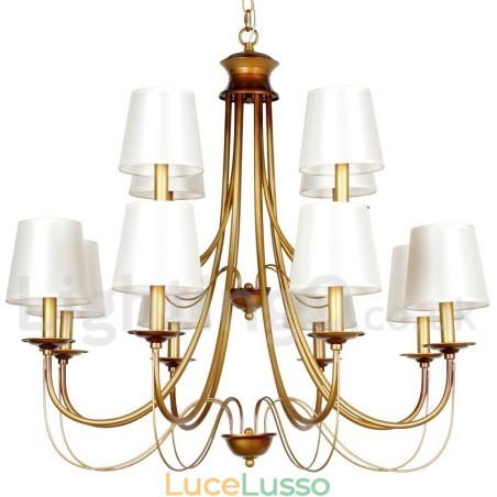 Lampadario a candela in stile mediterraneo rustico e contemporaneo moderno a 12 luci Lampadario a candela in stile mediterraneo rustico e contemporaneo moderno a 12 luci