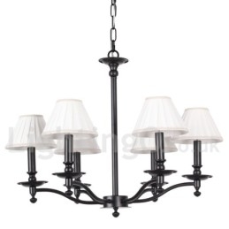 Lampadario in stile rustico retrò a 6 luci