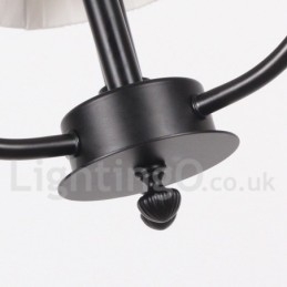 Lampadario in stile rustico retrò a 6 luci