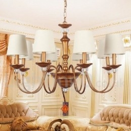 Lampadario in stile retrò a 8 luci
