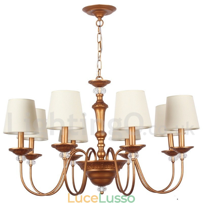 Lampadario in stile retrò a 8 luci