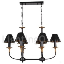 Lampadario a 6 luci in stile retrò contemporaneo a forma di candela