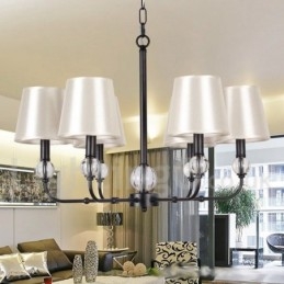 Lampadario in stile rustico retrò contemporaneo a 6 luci