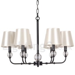 Lampadario in stile rustico retrò contemporaneo a 6 luci