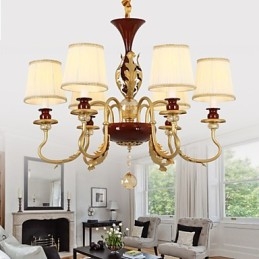 Lampadario di cristallo 6 luci Fashion Painting Metal