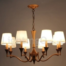 Lampadario a 8 luci in stile candela