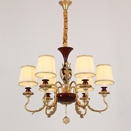 Lampadario di cristallo 6 luci Fashion Painting Metal