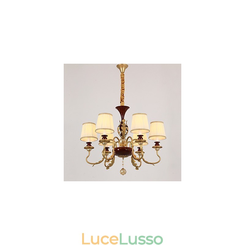 Lampadario di cristallo 6 luci Fashion Painting Metal