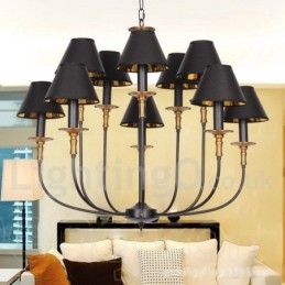Lampadario in stile candela retrò contemporaneo