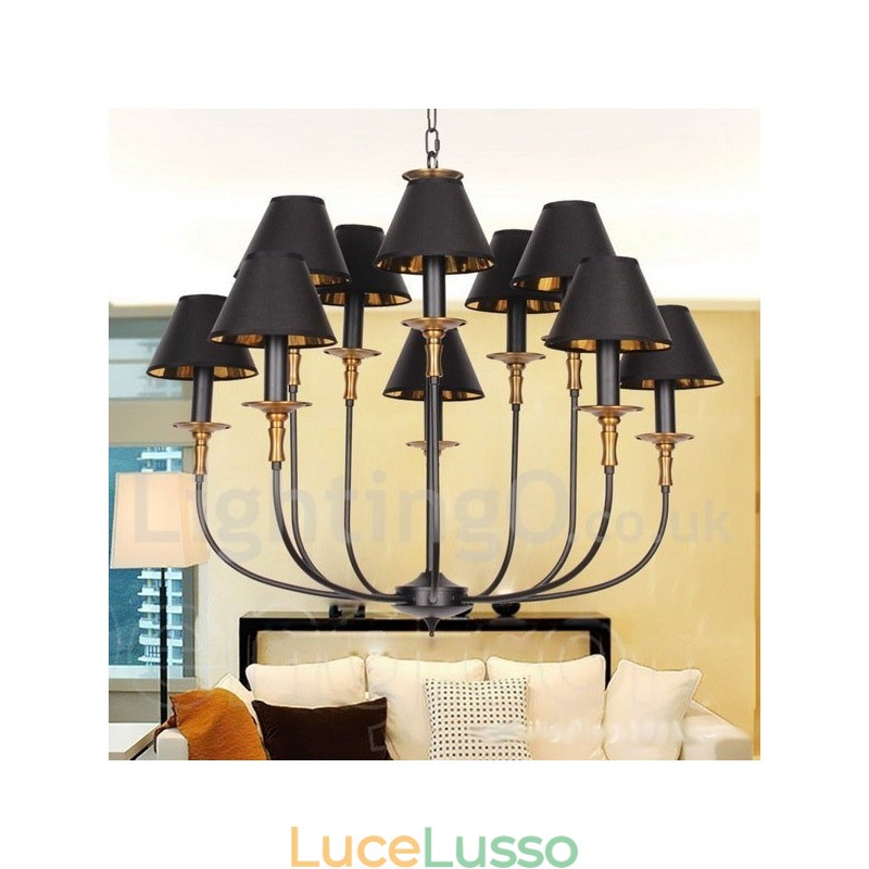 Lampadario in stile candela retrò contemporaneo