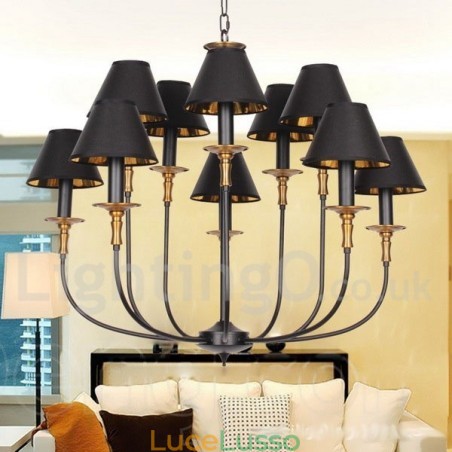 Lampadario in stile candela retrò contemporaneo Lampadario in stile candela retrò contemporaneo