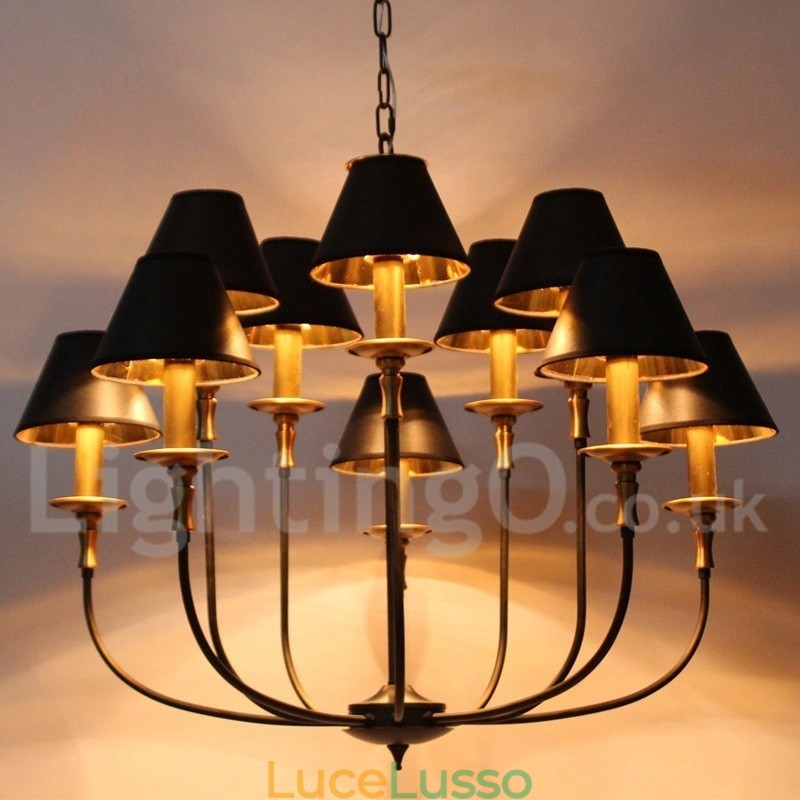 Lampadario in stile candela retrò contemporaneo