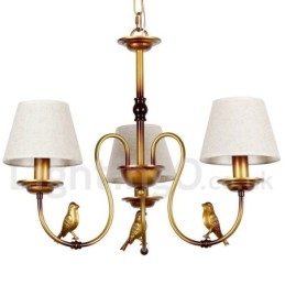 Lampadario a 3 luci in stile rustico retrò moderno contemporaneo