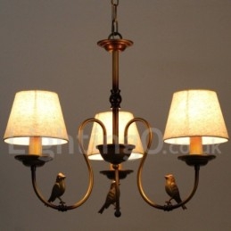 Lampadario a 3 luci in stile rustico retrò moderno contemporaneo