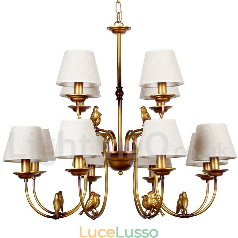 Lampadario in stile retrò rustico contemporaneo moderno a 12 luci