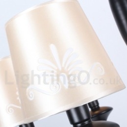 Lampadario a 6 luci in stile mediterraneo a forma di candela