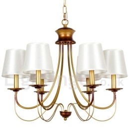 Lampadario a candela in stile mediterraneo rustico e moderno, stile contemporaneo, a 6 luci