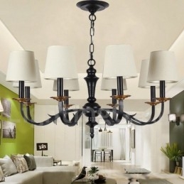 Lampadario in stile retrò a 8 luci