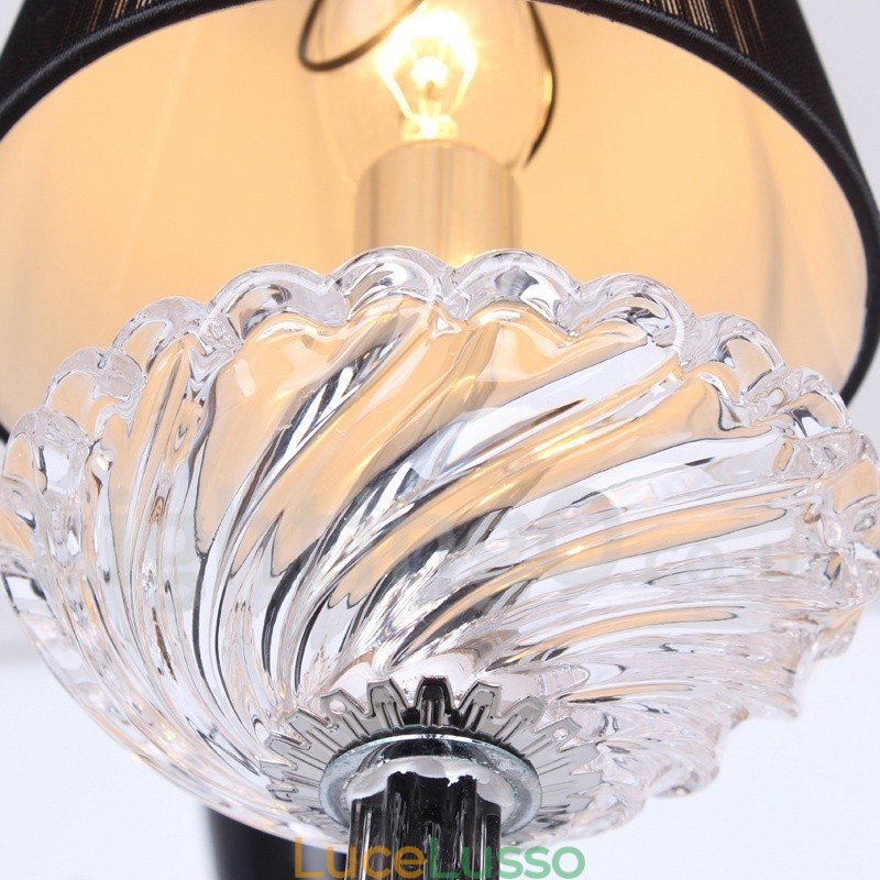 Lampadario a 5 luci in stile candela in cristallo K9 bianco contemporaneo