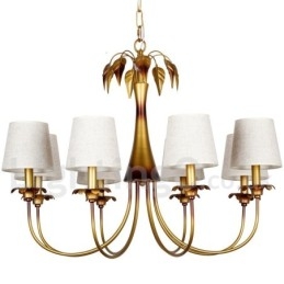 Lampadario rustico moderno contemporaneo a 8 luci in stile candela