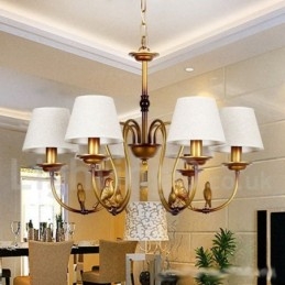 Lampadario in stile retrò rustico contemporaneo moderno a 6 luci