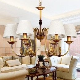 Lampadario in stile retrò rustico contemporaneo moderno a 6 luci