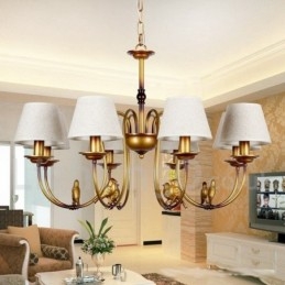 Lampadario in stile retrò rustico contemporaneo moderno a 8 luci
