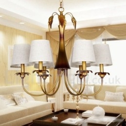 Lampadario rustico moderno contemporaneo a 6 luci in stile candela
