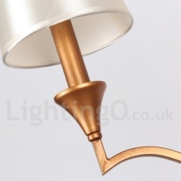 Lampadario a 5 luci in stile rustico mediterraneo a forma di candela