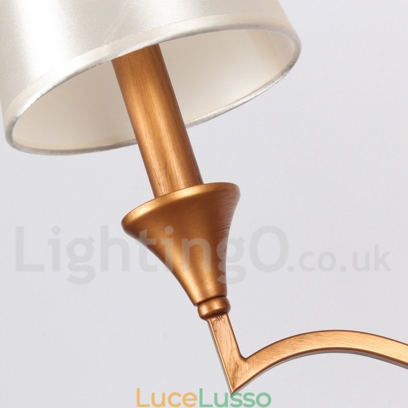 Lampadario a 5 luci in stile rustico mediterraneo a forma di candela