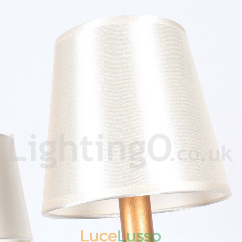 Lampadario a 5 luci in stile rustico mediterraneo a forma di candela