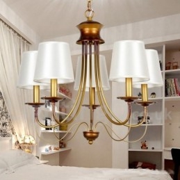 Lampadario a 5 luci in stile rustico mediterraneo moderno e contemporaneo a candela