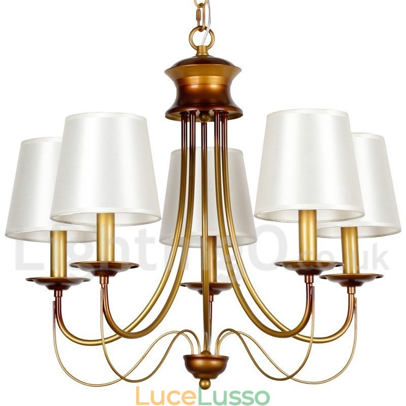 Lampadario a 5 luci in stile rustico mediterraneo moderno e contemporaneo a candela