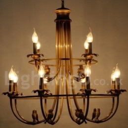 Lampadario in stile retrò a 12 luci