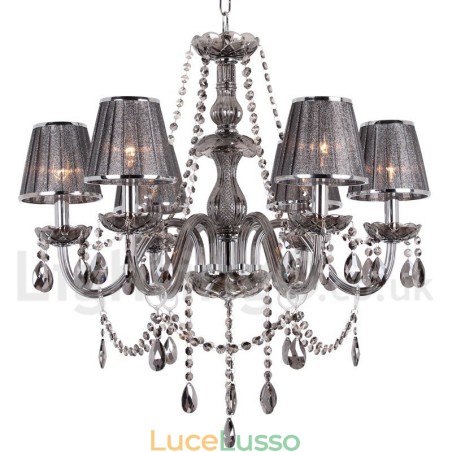 Lampadario a 6 luci in stile candela di cristallo K9 Lampadario a 6 luci in stile candela di cristallo K9