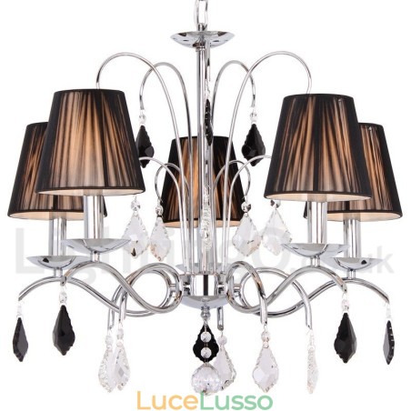 Lampadario a 5 luci in stile candela in cristallo K9 contemporaneo Lampadario a 5 luci in stile candela in cristallo K9 contemporaneo