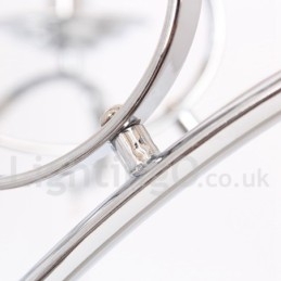 Lampadario a 5 luci in stile candela in cristallo K9 contemporaneo