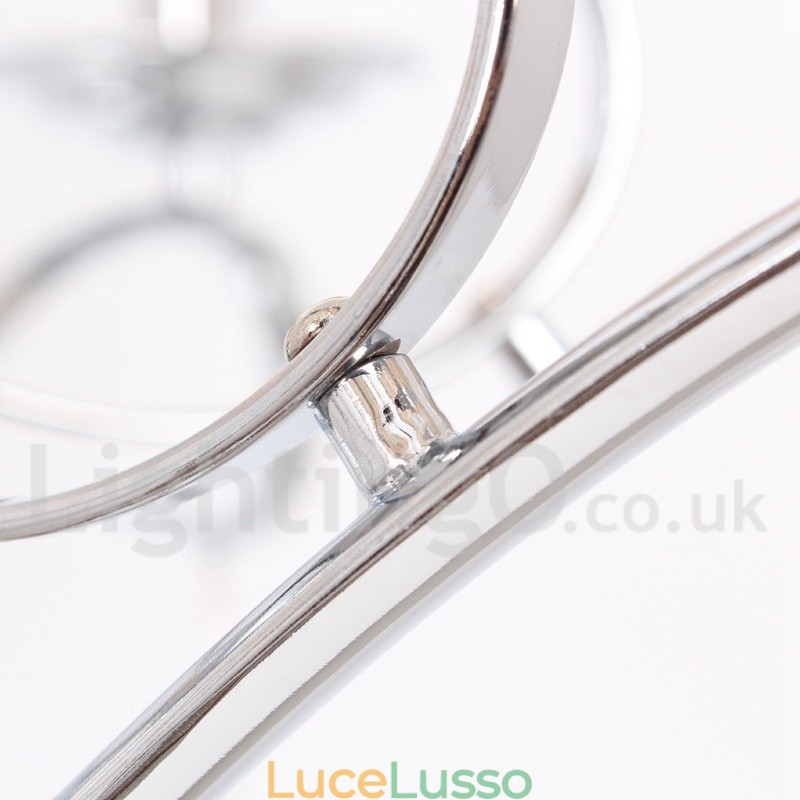 Lampadario a 5 luci in stile candela in cristallo K9 contemporaneo