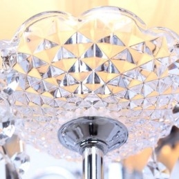 Lampadario a candela in cristallo K9 contemporaneo a 8 luci