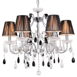 Lampadario a candela in cristallo K9 contemporaneo a 6 luci
