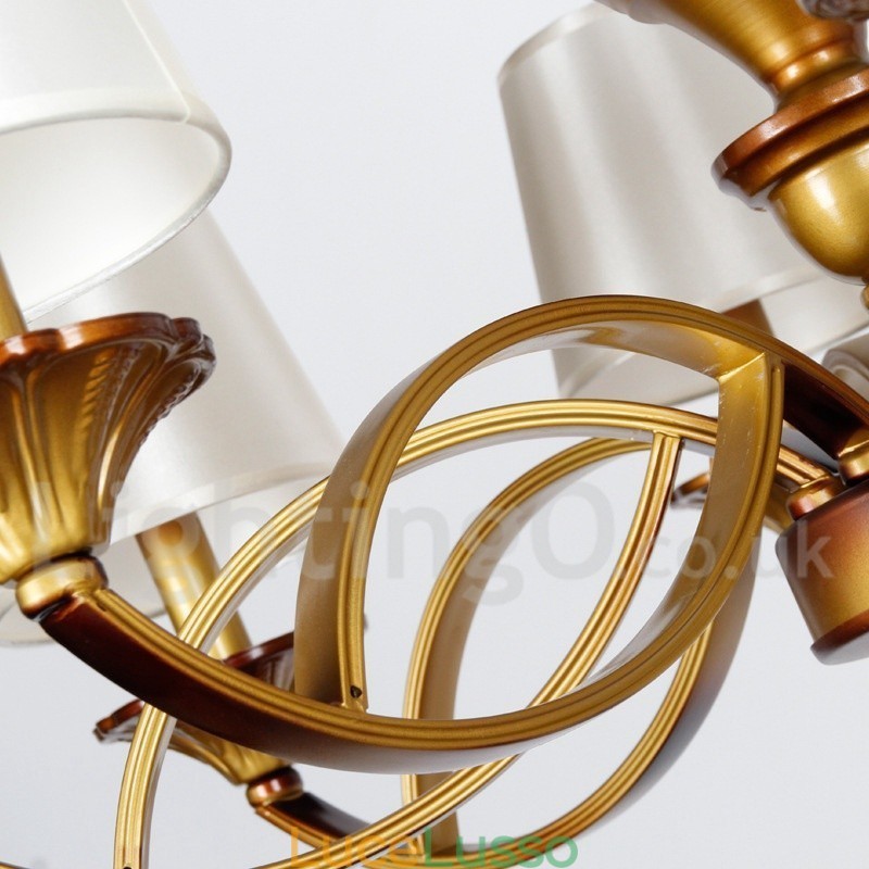 Lampadario rustico in stile mediterraneo retrò a 3 luci