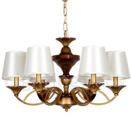 Lampadario rustico in stile mediterraneo retrò a 6 luci