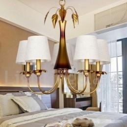 Lampadario a 5 luci in stile rustico moderno e contemporaneo