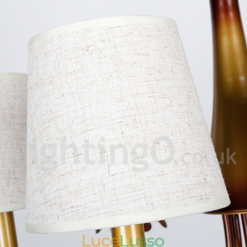 Lampadario a 5 luci in stile rustico moderno e contemporaneo