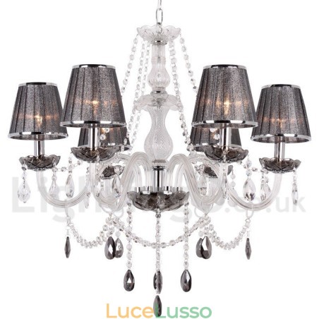 Lampadario a 6 luci in stile candela di cristallo K9 Lampadario a 6 luci in stile candela di cristallo K9