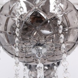 Lampadario a forma di candela in cristallo K9 a 8 luci