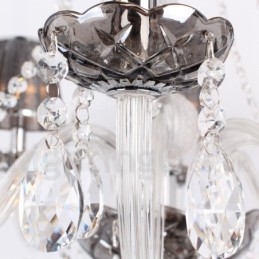 Lampadario a forma di candela in cristallo K9 a 8 luci