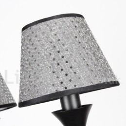 Lampadario in stile rustico moderno contemporaneo retrò nero a 6 luci