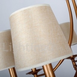Lampadario a candela in stile mediterraneo retrò rustico a 5 luci